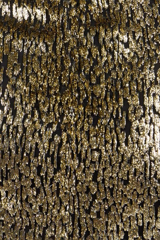 RC Vestido con estampado Fil Coupé Leopard LIGHT GOLD WKT142-FT060