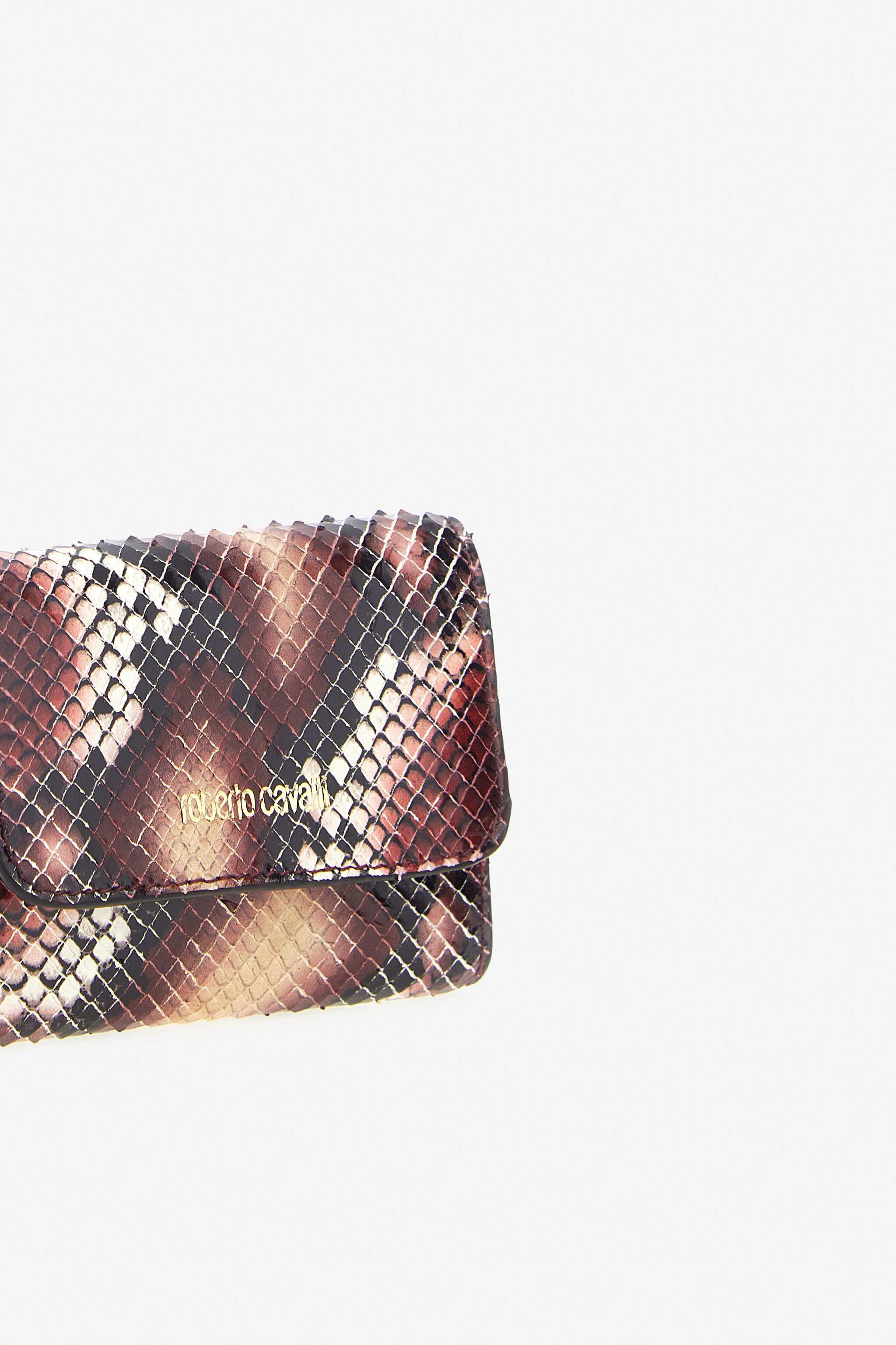 RC Cartera pequeña de piel estampada con logotipo Morado TKA002-PZ02S