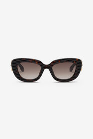 RC Gafas de sol con un amplio y atrevido frontal ojo de gato SHINY BROWN/YELLOW H UALD02-ID197