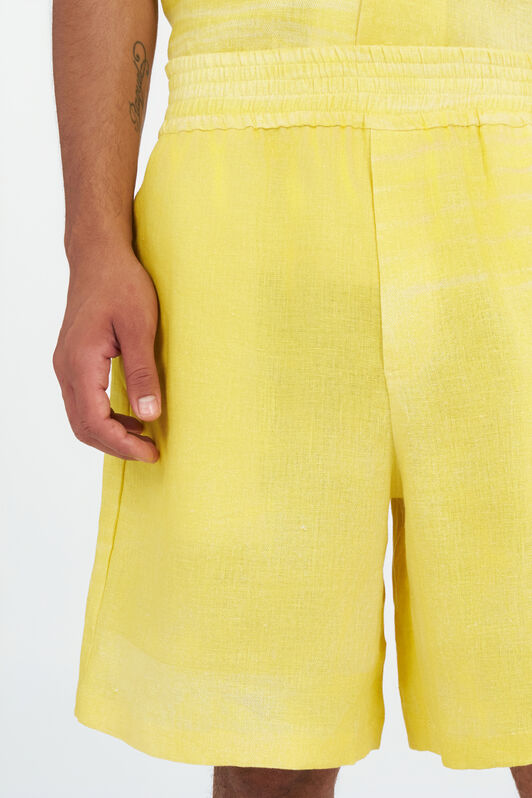 RC Linen Bermuda Shorts YELLOW WNT271-3HR37
