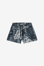 JU Badeboxer mit Paisley-Print CAMOU BLACK WJH00B-5RR15