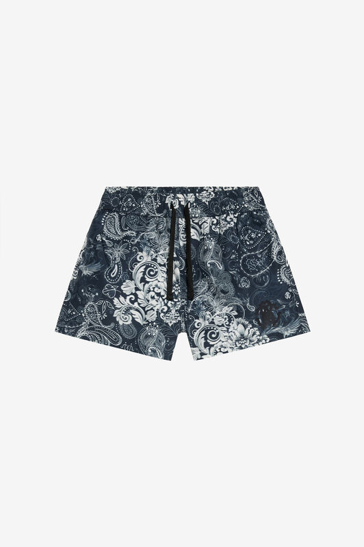 JU Badeboxer mit Paisley-Print CAMOU BLACK WJH00B-5RR15