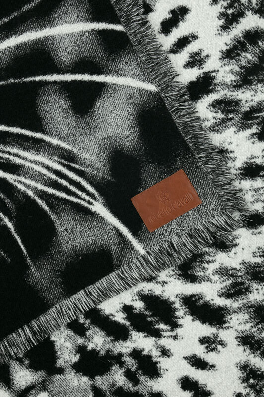 HO Jacquard Plaid with Leopard BLACK & WHITE VALH05-IH014