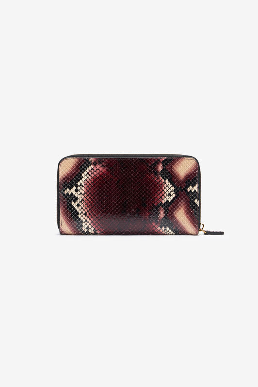 RC Cartera Con Cremallera De Piel Gofrada Morado TKA006-PZ02S