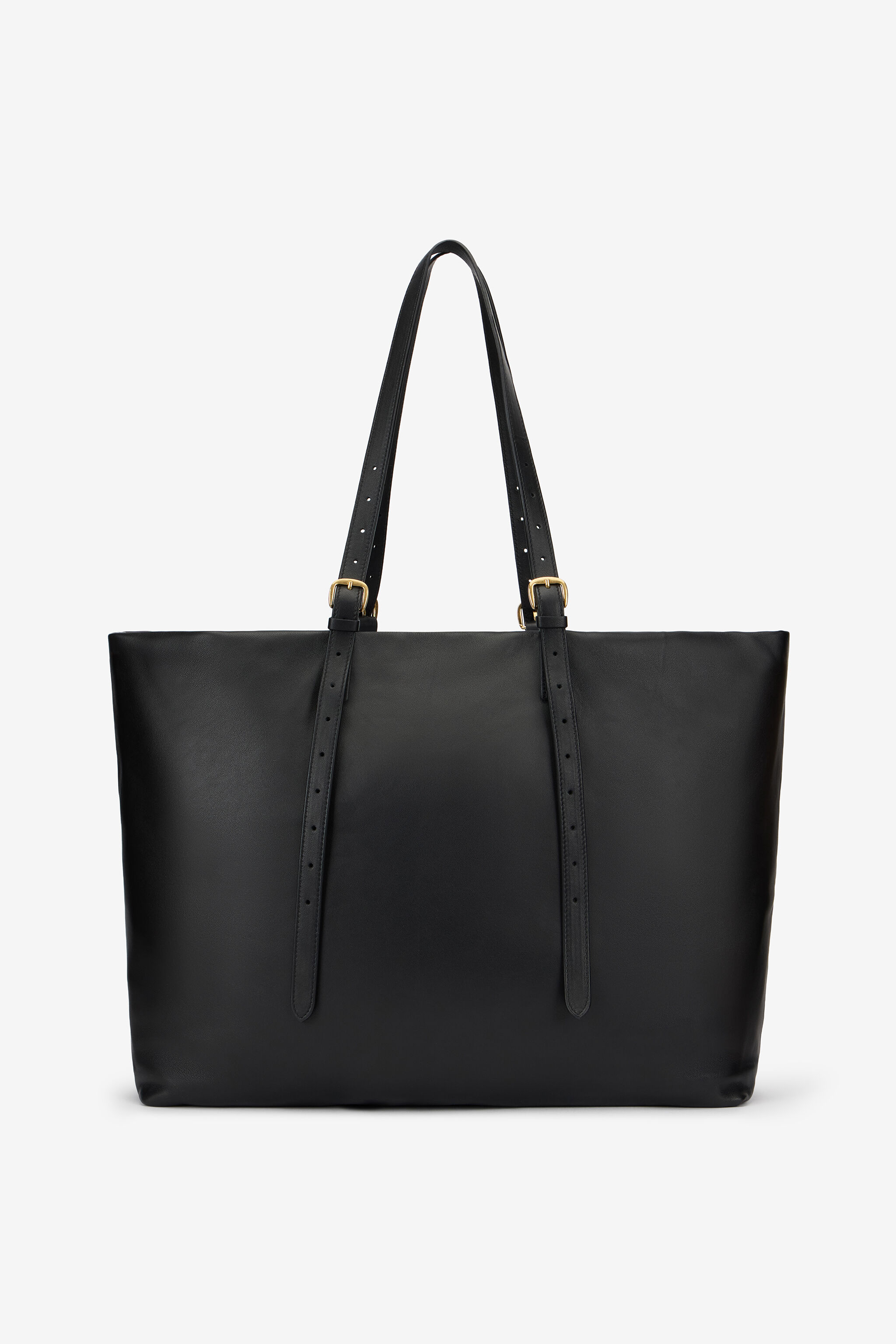 RC Bolso de piel con logotipo BLACK WKB001-PZ078