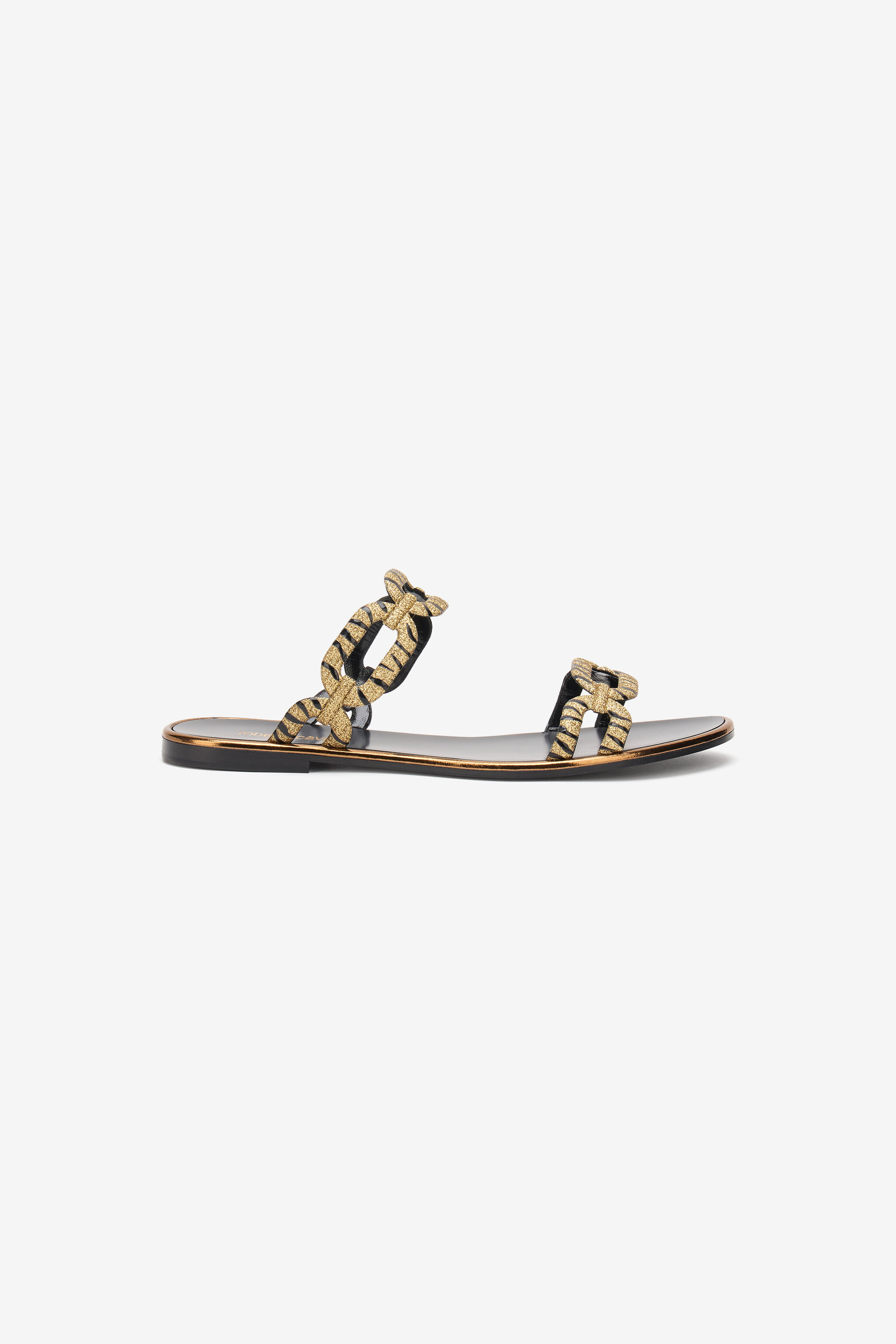 RC Gold And Black Sandals BLACK/GOLD WKS007-PA064