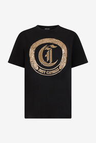 JC Schwarzes T-Shirt BLACK/GOLD VFT180-VF303