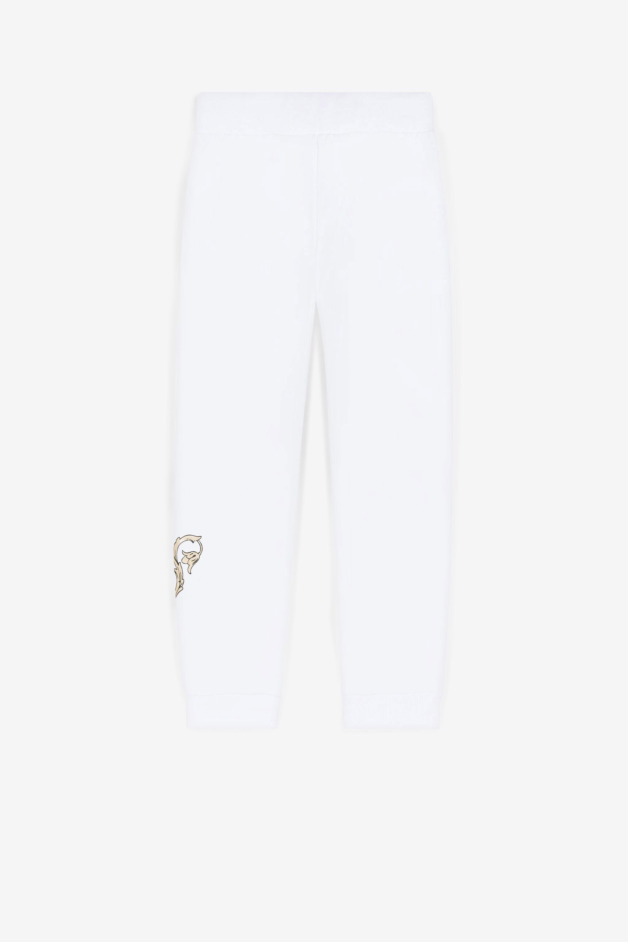 JU Pantalón de chándal con estampado Monograma RC Blanco QJT209-CF050