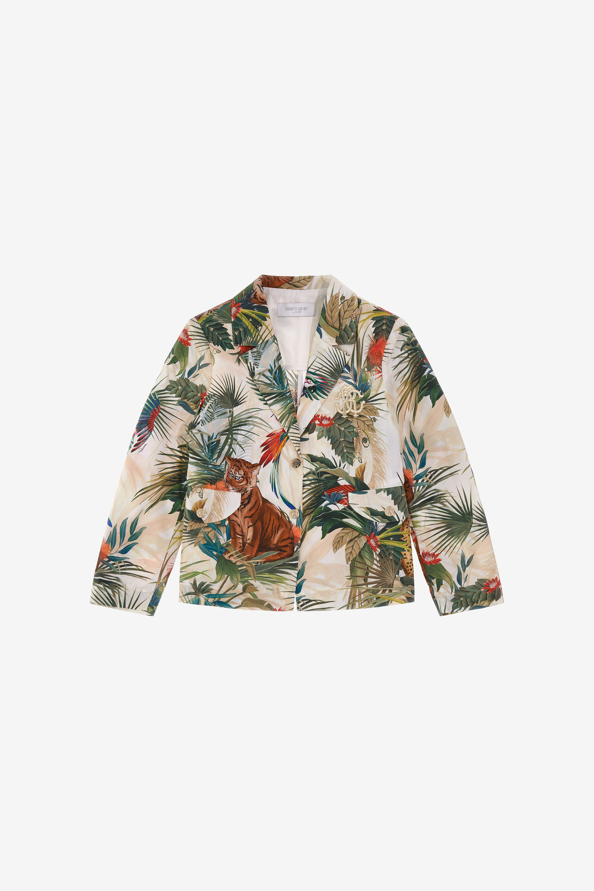 JU Chaqueta con estampado de jungla Verde SJT403-RN012