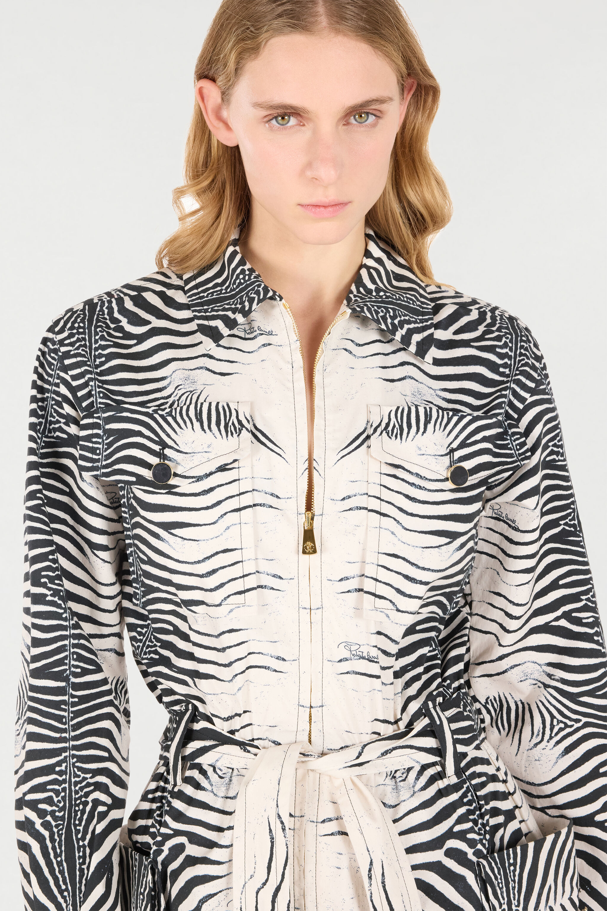 RC Jumpsuit mit Print Zebra Schwarz/Weiß UKT100-3AN49