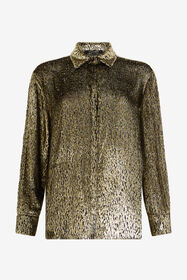 RC Leopard Lamé Shirt LIGHT GOLD WKT704-FT060