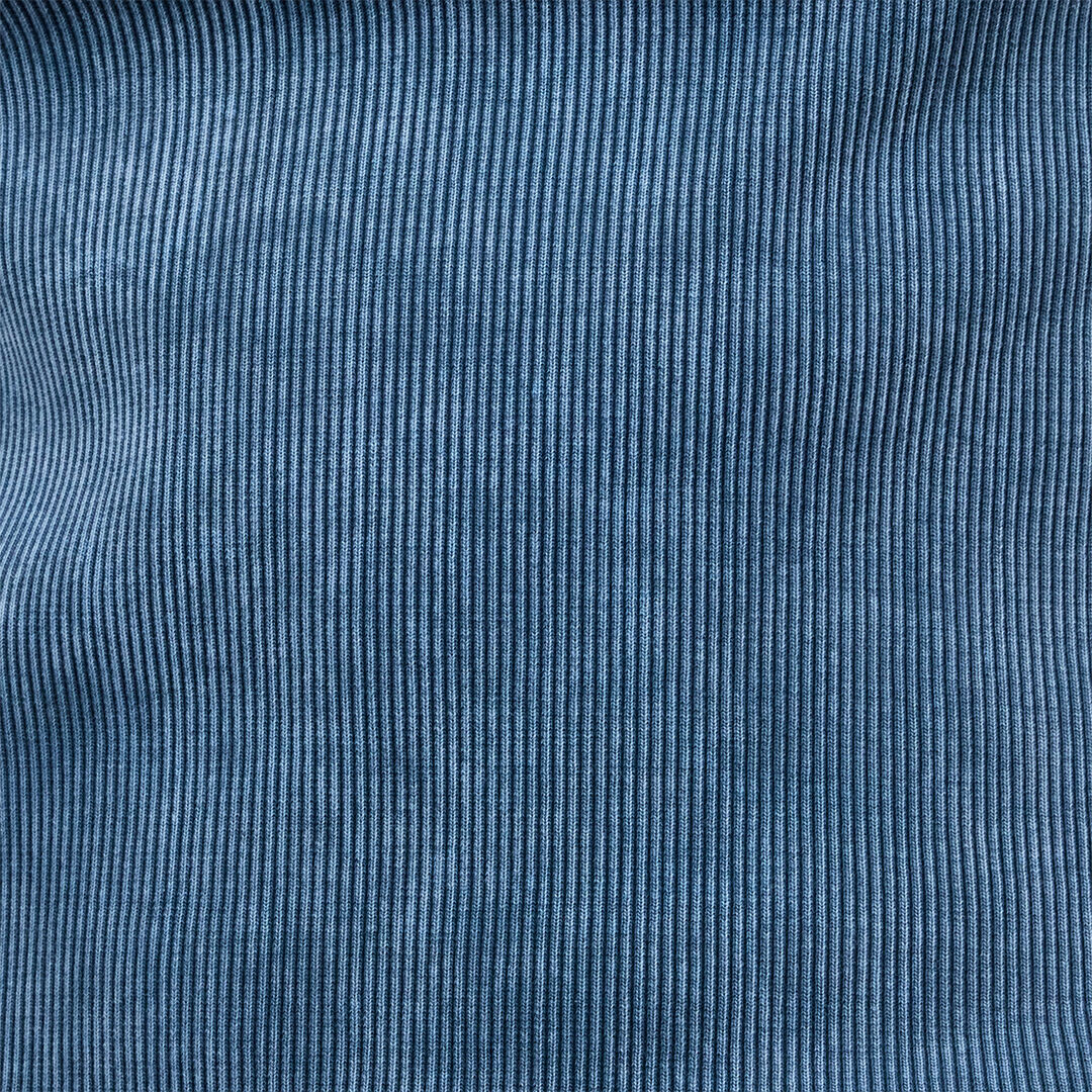 JC Geripptes Tanktop Mit Monogramm JC Blau UFT127-UF181