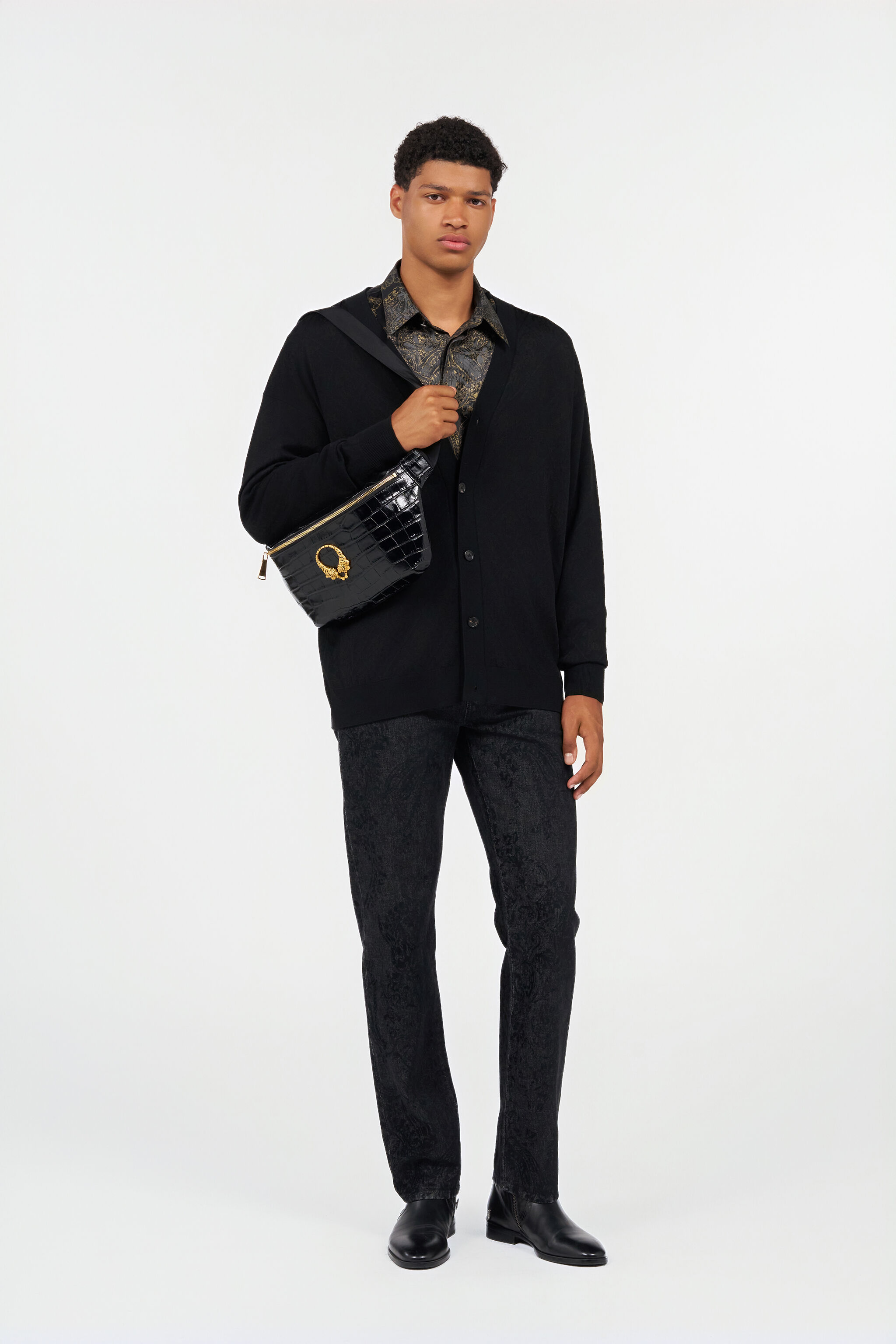 RC Cardigan à motif RC BLACK WRM908-MQ014