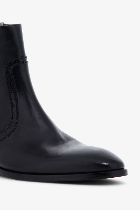 RC Chelsea Boots aus Leder Schwarz TRS010-PZ01A