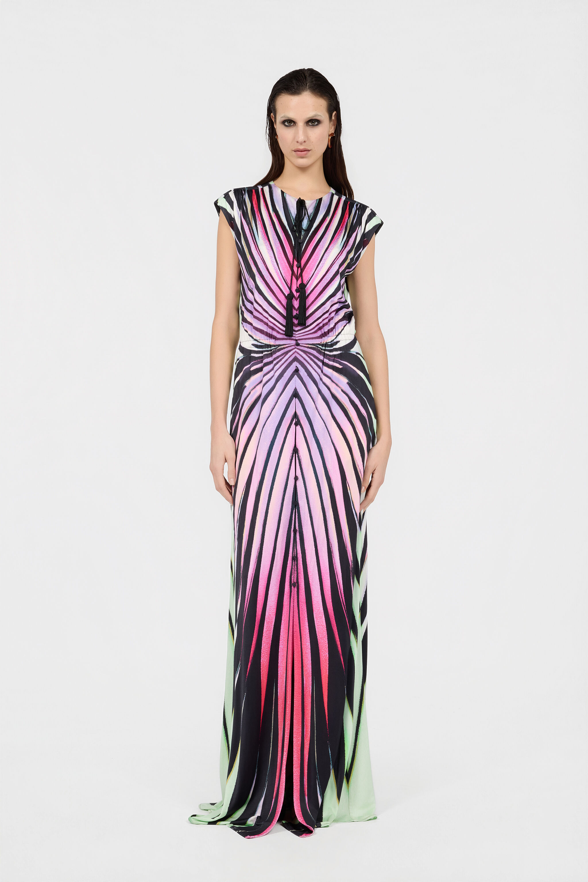 RC Maxikleid Mit Ray Of Paradise-Print MULTICOLOR XKT194-NUM33