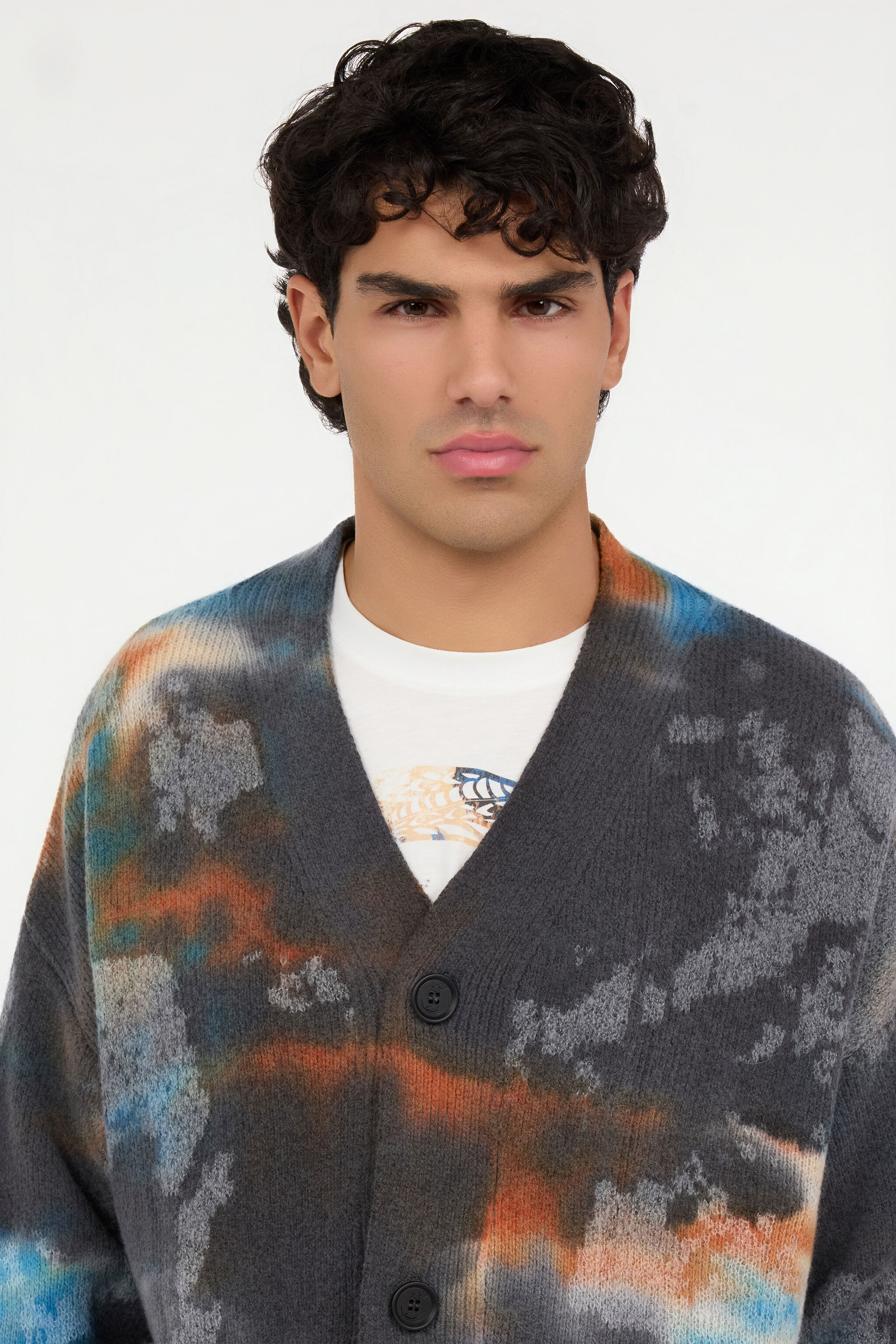 JC Multicolor-Pullover mit Rusty Stain-Druck MULTICOLOR SCURO VFM016-VF064