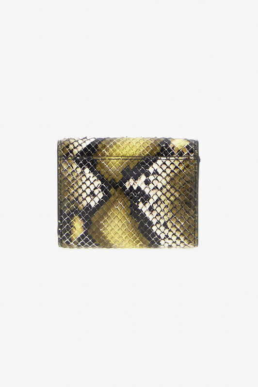 RC Cartera pequeña de piel estampada con logotipo Verde oscuro TKA002-PZ02S