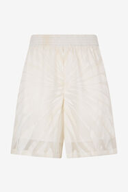 RC Bermuda Shorts With Ray Devoré Print NATURAL WHITE XRT272-HLI15