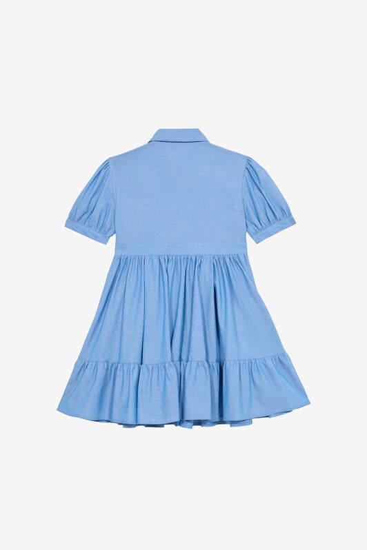 JU Vestido Camisero De Algodón Azul claro UJJ10A-DL013