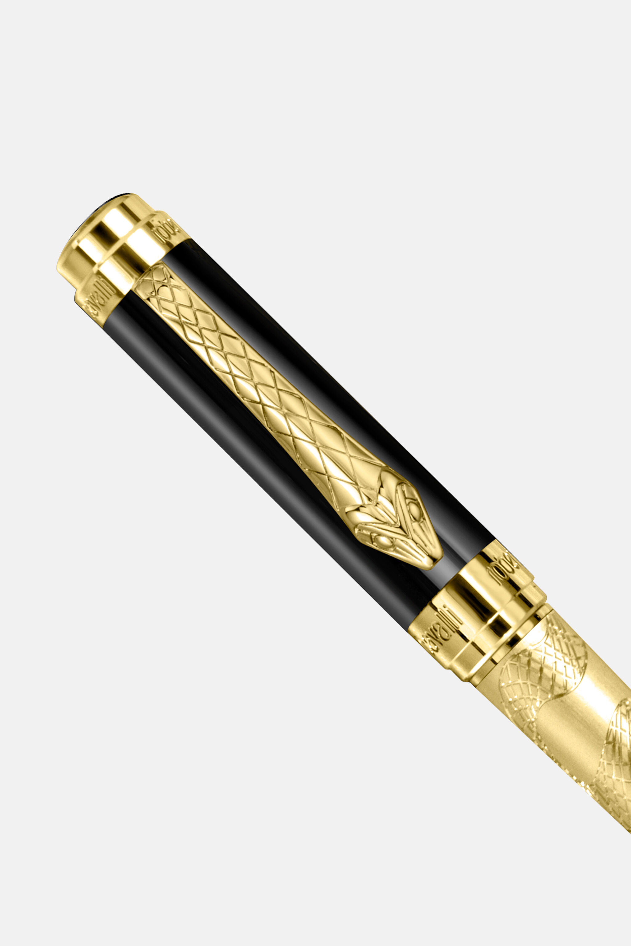 RC Roberto Cavalli Serpentine Kugelschreiber GOLD BLACK VALG01-IG257