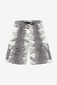 RC Zebra-Print Swim Shorts Black/White URH02M-5RN49