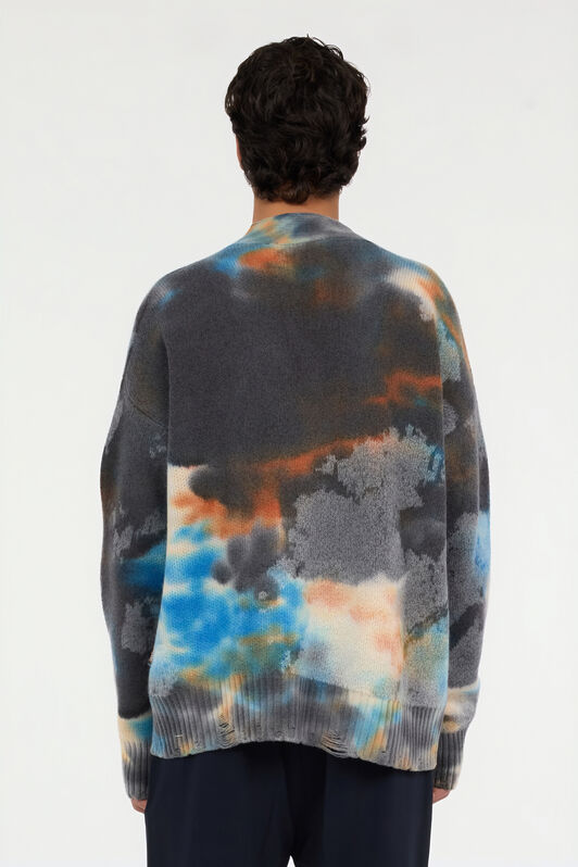 JC Multicolor-Pullover mit Rusty Stain-Druck MULTICOLOR SCURO VFM016-VF064
