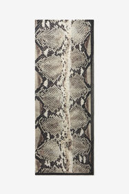 RC Silk Scarf With Python Print Light Brown VWI001-HZQ75