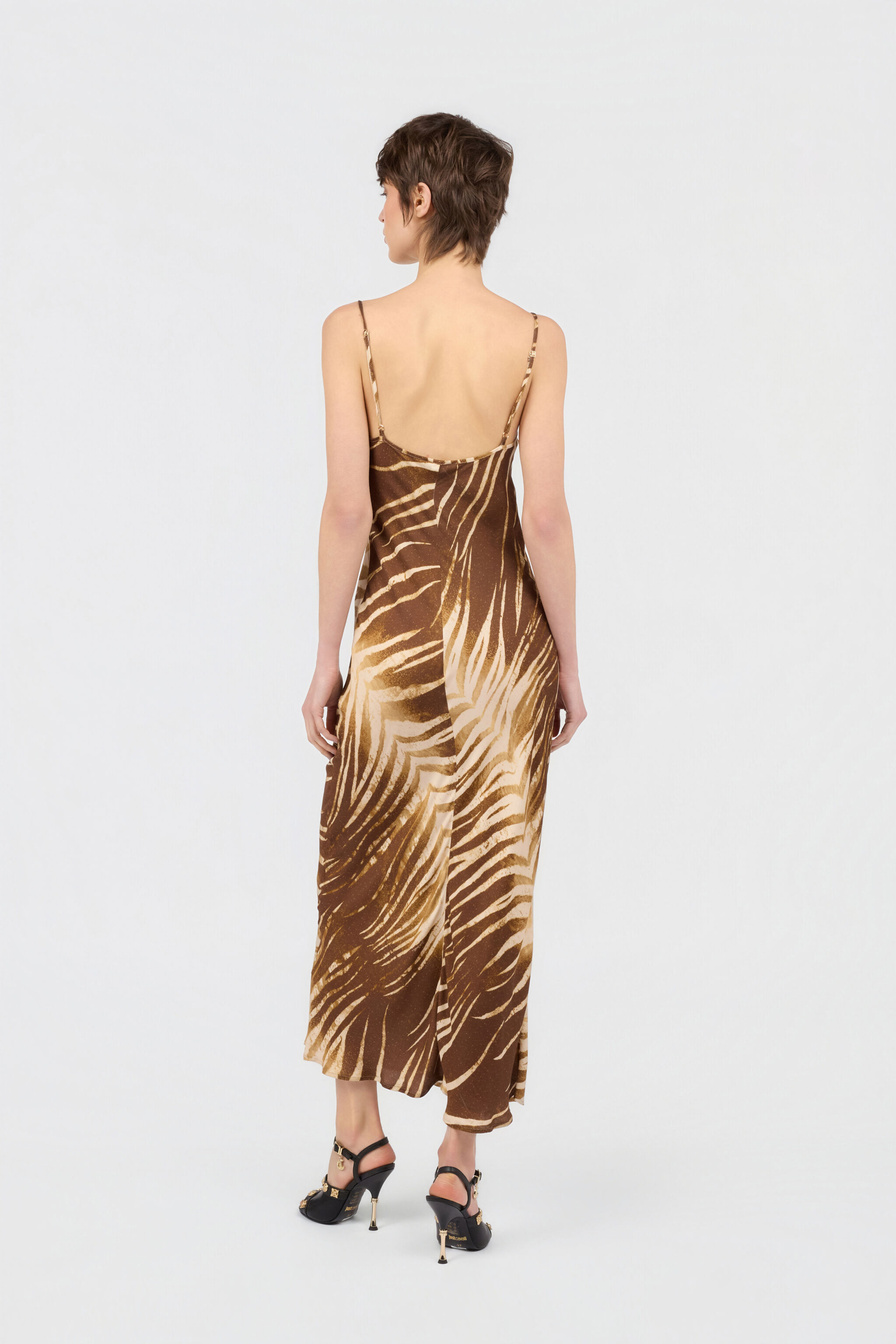 JC Natural Barb Print Dress SABBIA WFT311-WF709