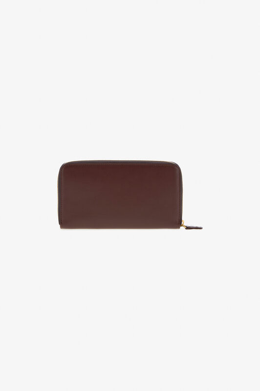 RC Wallet with Monogram RC and zip Marron foncé SKA001-PZ172
