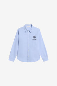 JU Hellblaue Baumwollhemd LIGHT BLUE WJT70G-FN053
