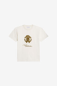 JU T-shirt Bianca in Cotone con Logo OFF_WHITE WJT62B-JD005