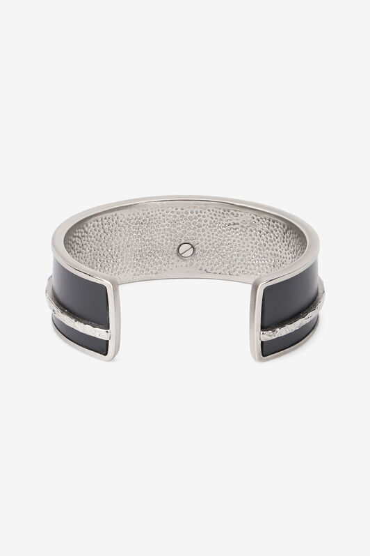 RC Schwarzes und Palladium-Armband mit Fang PALLADIUM BLACK VRG012-AM007