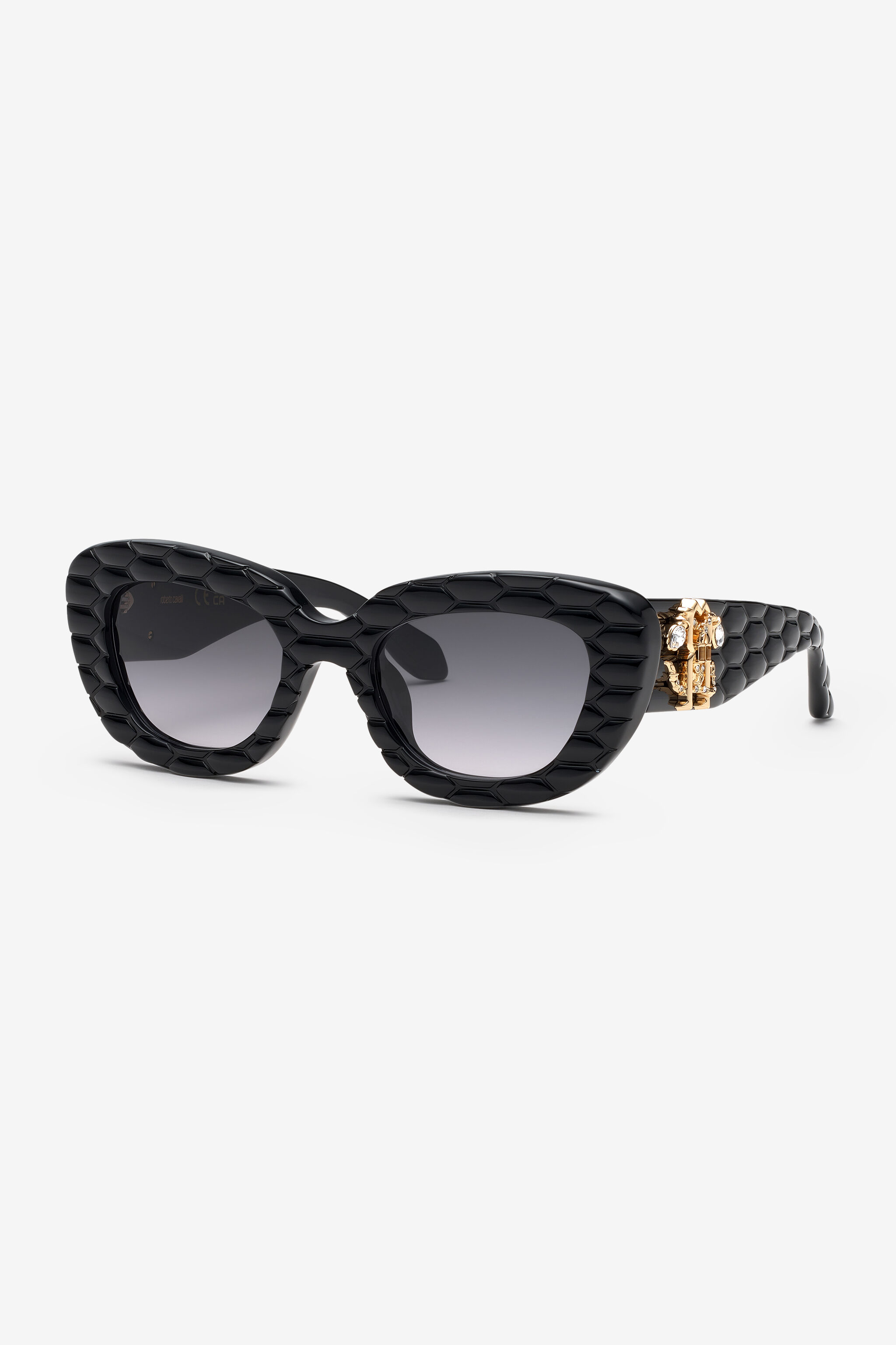 RC Sunglasses with wide bold cat-eye front Black UALD02-ID197