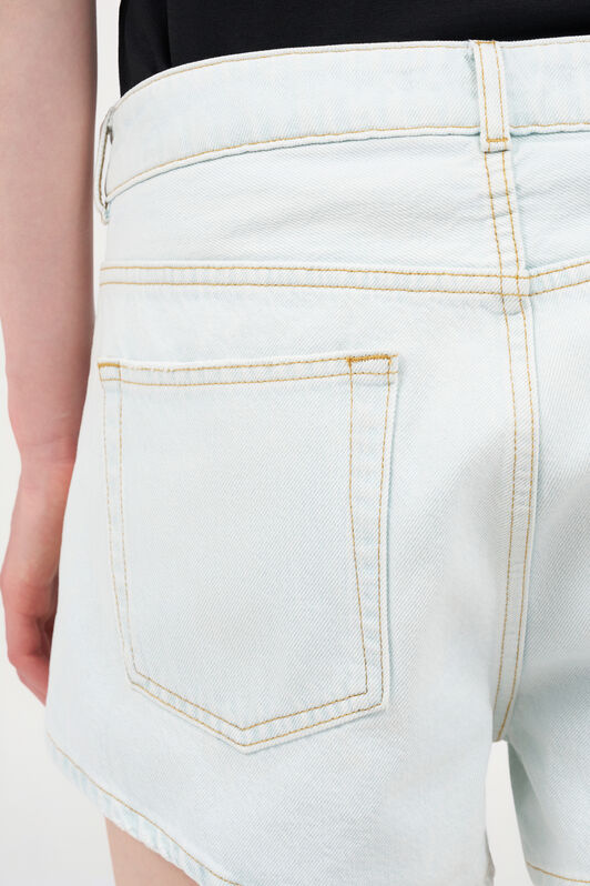 RC Shorts aus hellem Denim mit Destroyed-Details DARK BLUE WQJ201-VT002