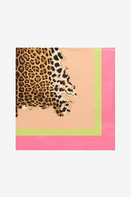 RC Foulard de seda con estampado Cavalli Pop LIGHT GREEN WQI003-OZR33