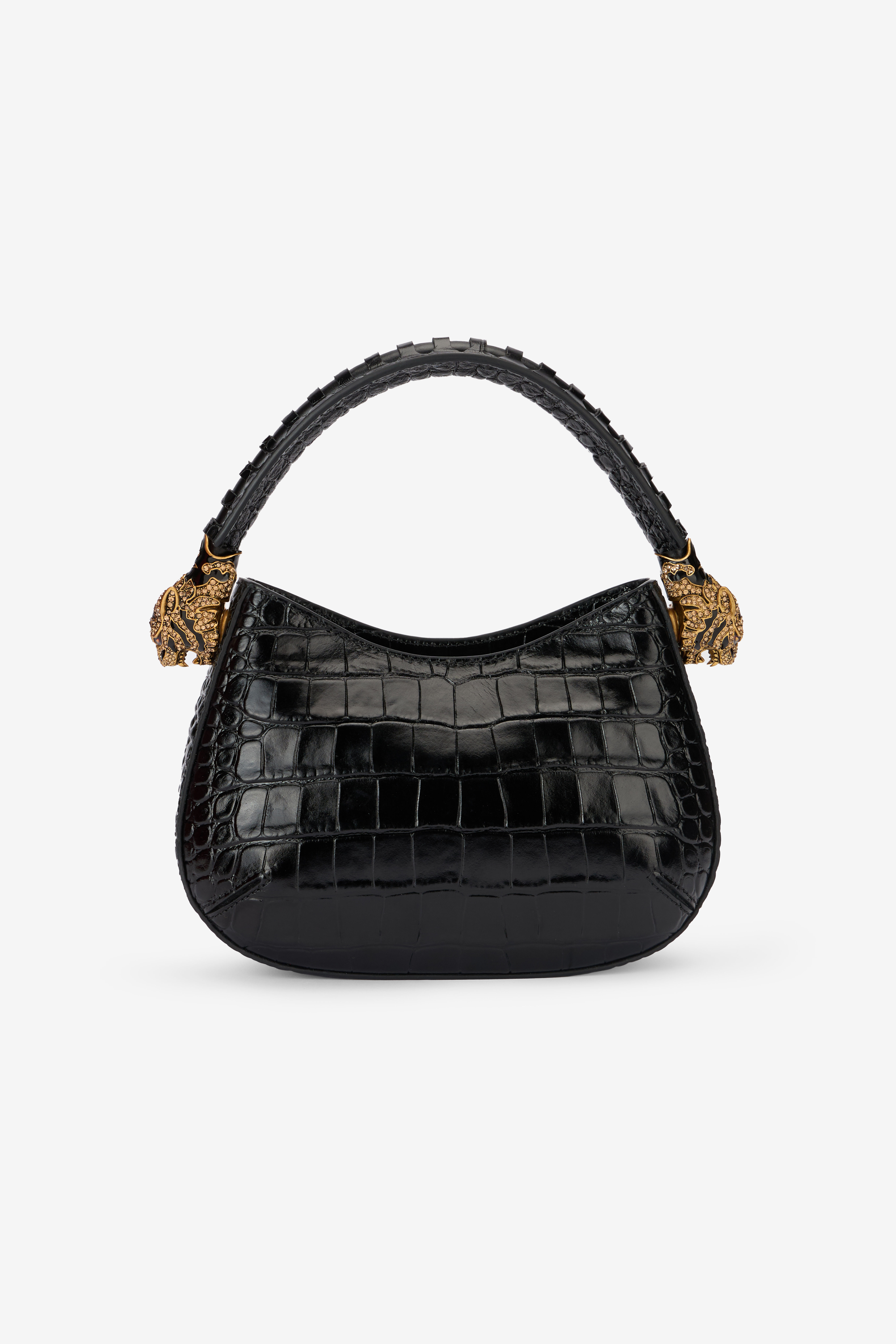 RC Bolso hobo Roar mediano con joya de tigres Negro TWB002-PZ975