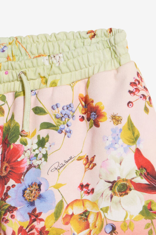 JU Shorts mit Miami-Flowers-Print GREEN/FUXIA WJT21M-5OR64