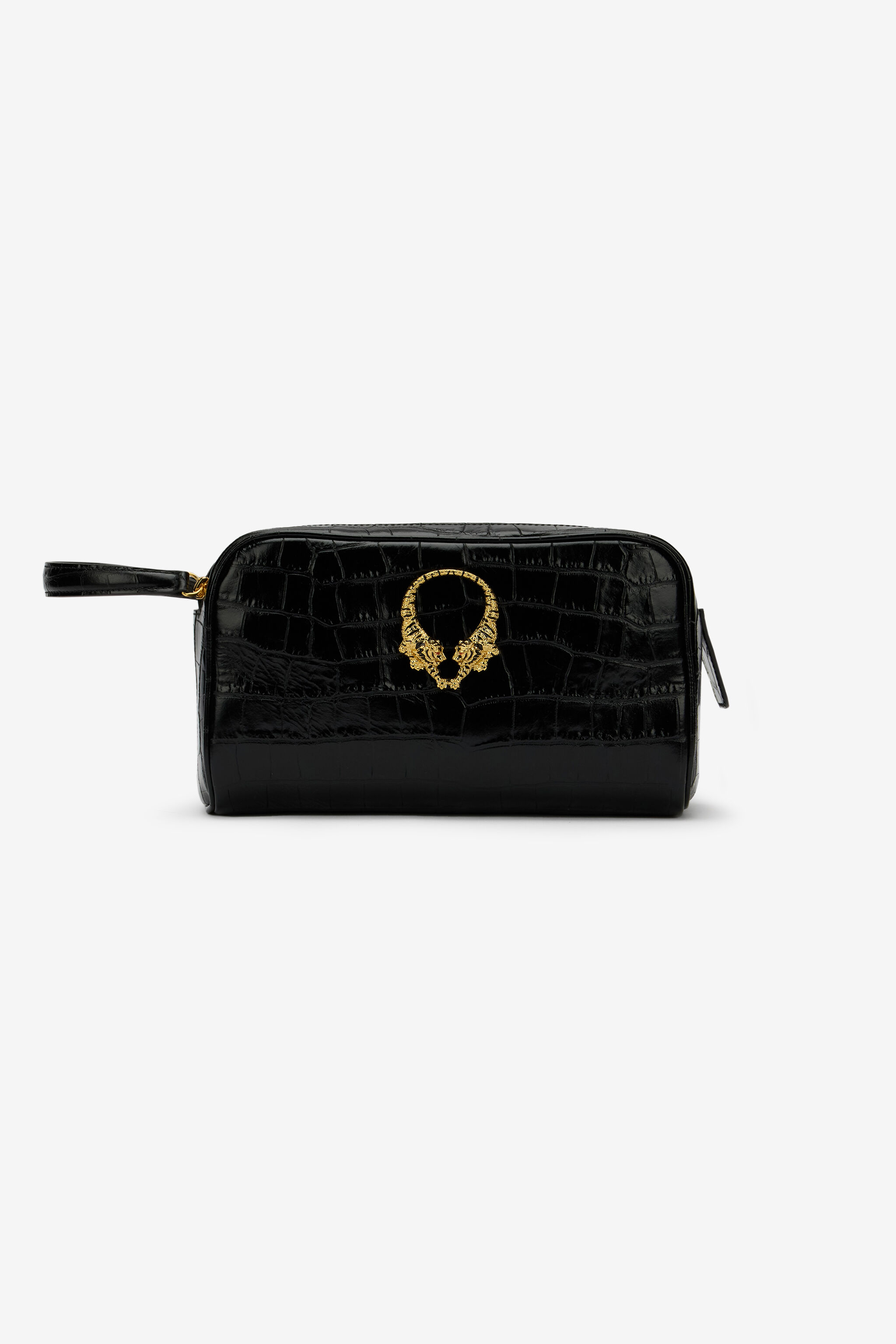 RC Trousse À Maquillage En Cuir Noir BLACK WRA001-PZ975