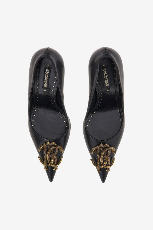 RC Pumps mit Monogram Mirror Snake Schwarz SKS010-PZ200