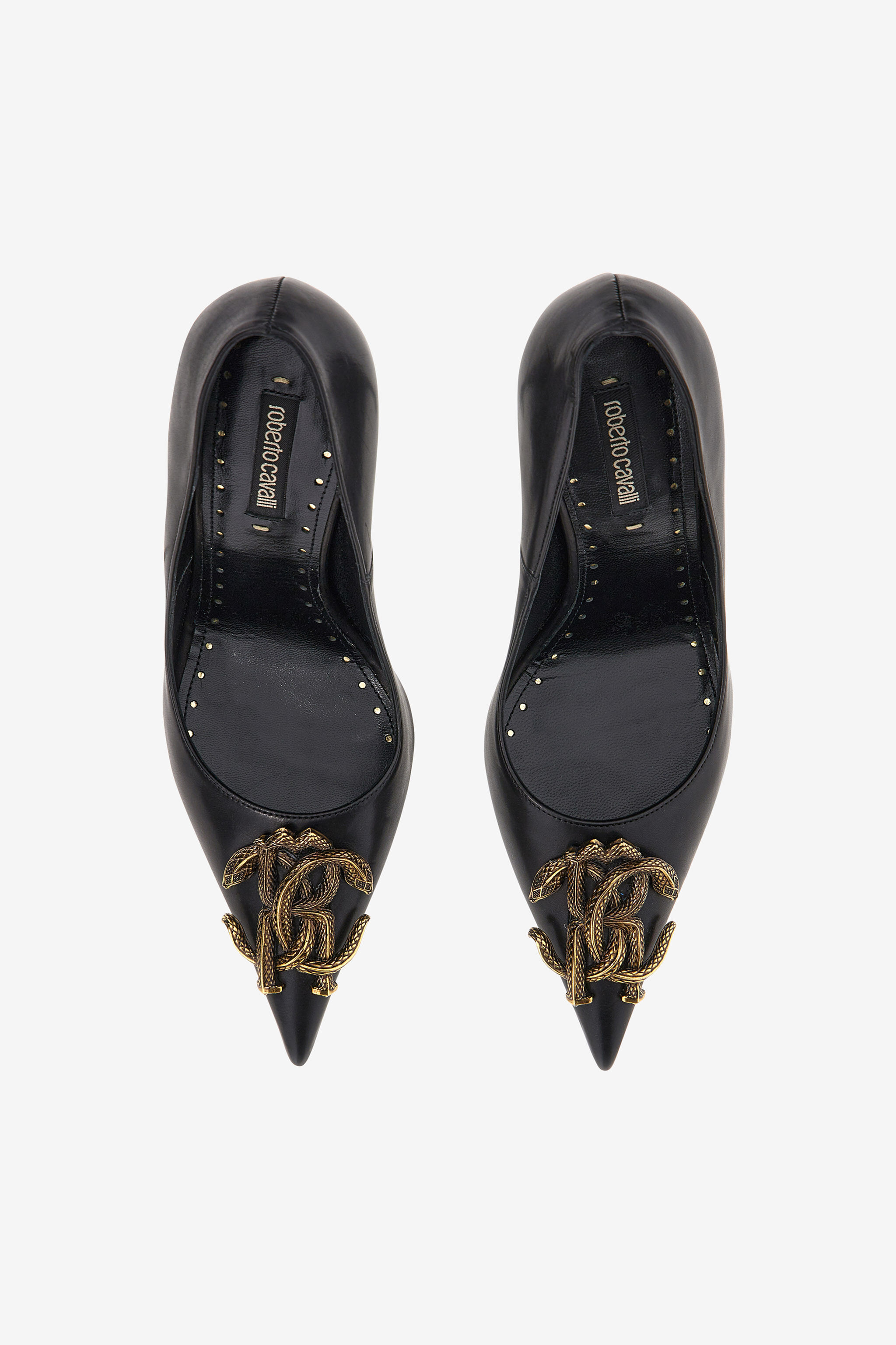 RC Pumps mit Monogram Mirror Snake Schwarz SKS010-PZ200