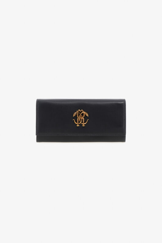 RC Cartera De Piel Negra Con Monogram RC Negro SKA002-PZ172
