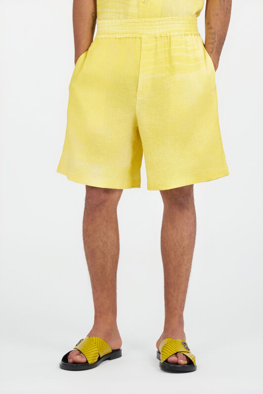 RC Linen Bermuda Shorts YELLOW WNT271-3HR37