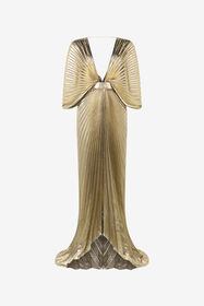 RC Extralanges Goldlamé Kleid GOLD WWT109-GU002