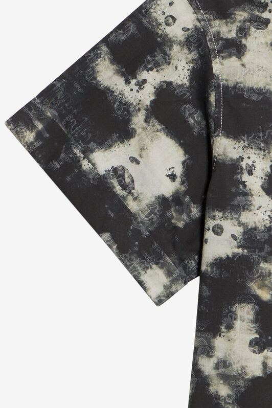 JU Camicia In Cotone Con Motivo Camouflage CAMOU BLACK WJT70J-6SR15