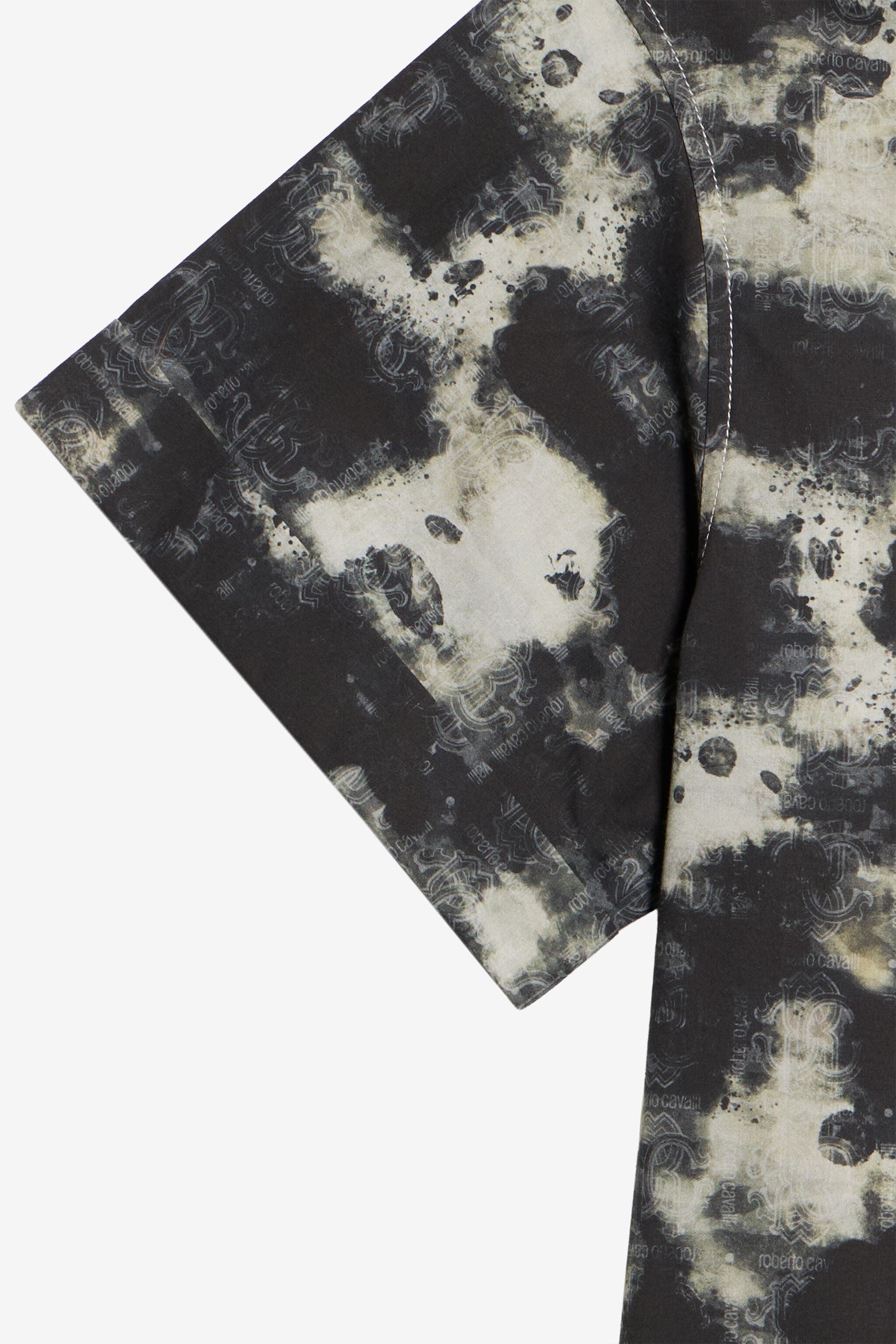 JU Camicia In Cotone Con Motivo Camouflage CAMOU BLACK WJT70J-6SR15