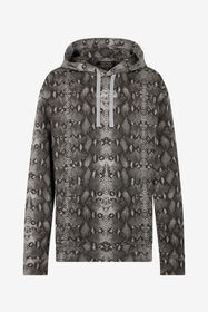 RC Python Print Hoodie Sweatshirt PYTHON DARK GREY SOT66J-CF063