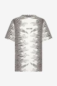 RC T-Shirt Mit Zebra-Print WHITE/BLACK ZEBRA SOT60L-JD020