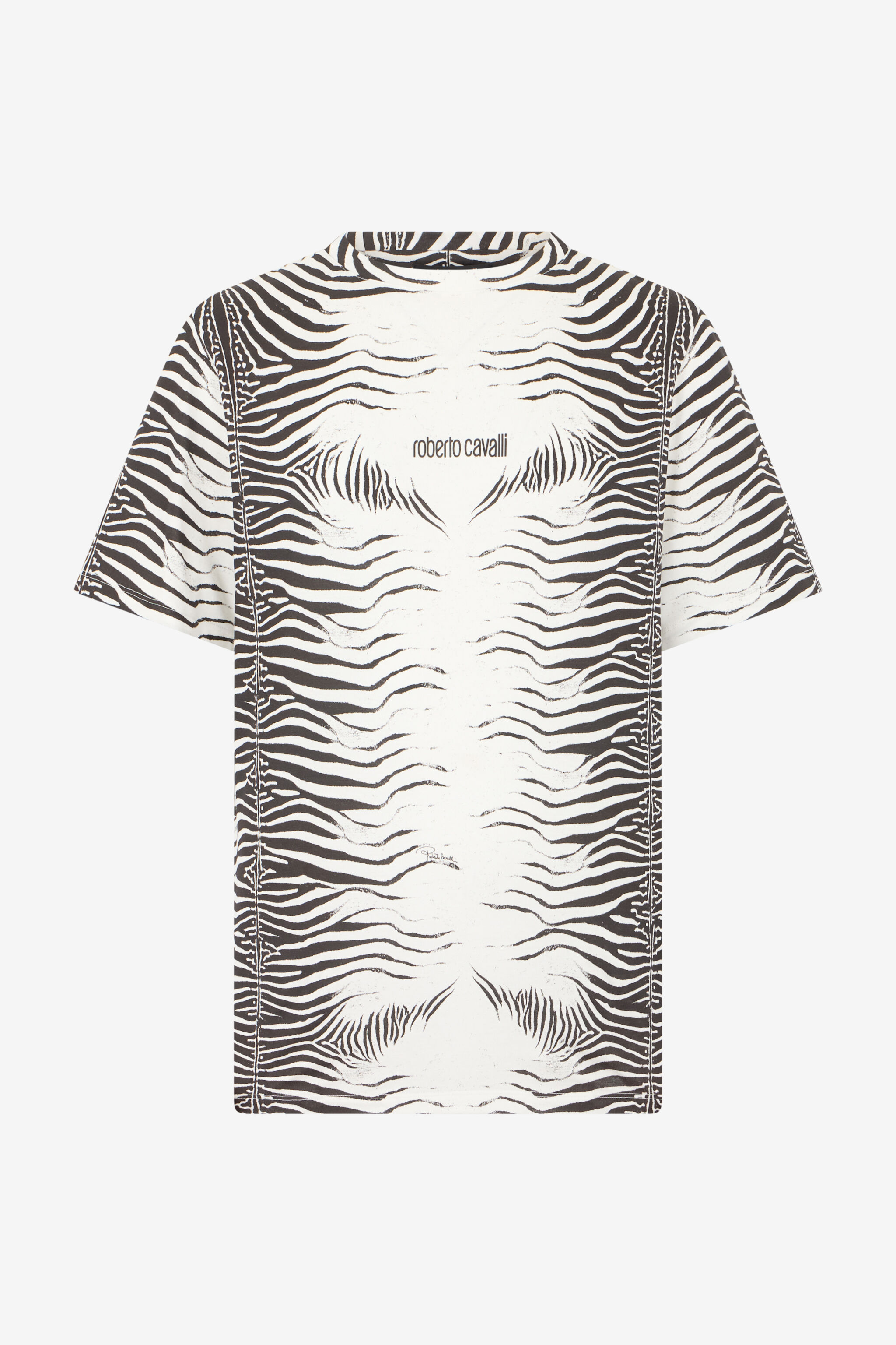 RC T-Shirt Mit Zebra-Print WHITE/BLACK ZEBRA SOT60L-JD020