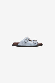 RC Light Blue Leather Sandal LIGHT BLUE WNS004-PZ119