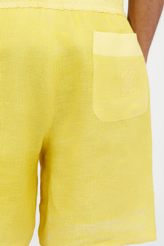 RC Linen Bermuda Shorts YELLOW WNT271-3HR37